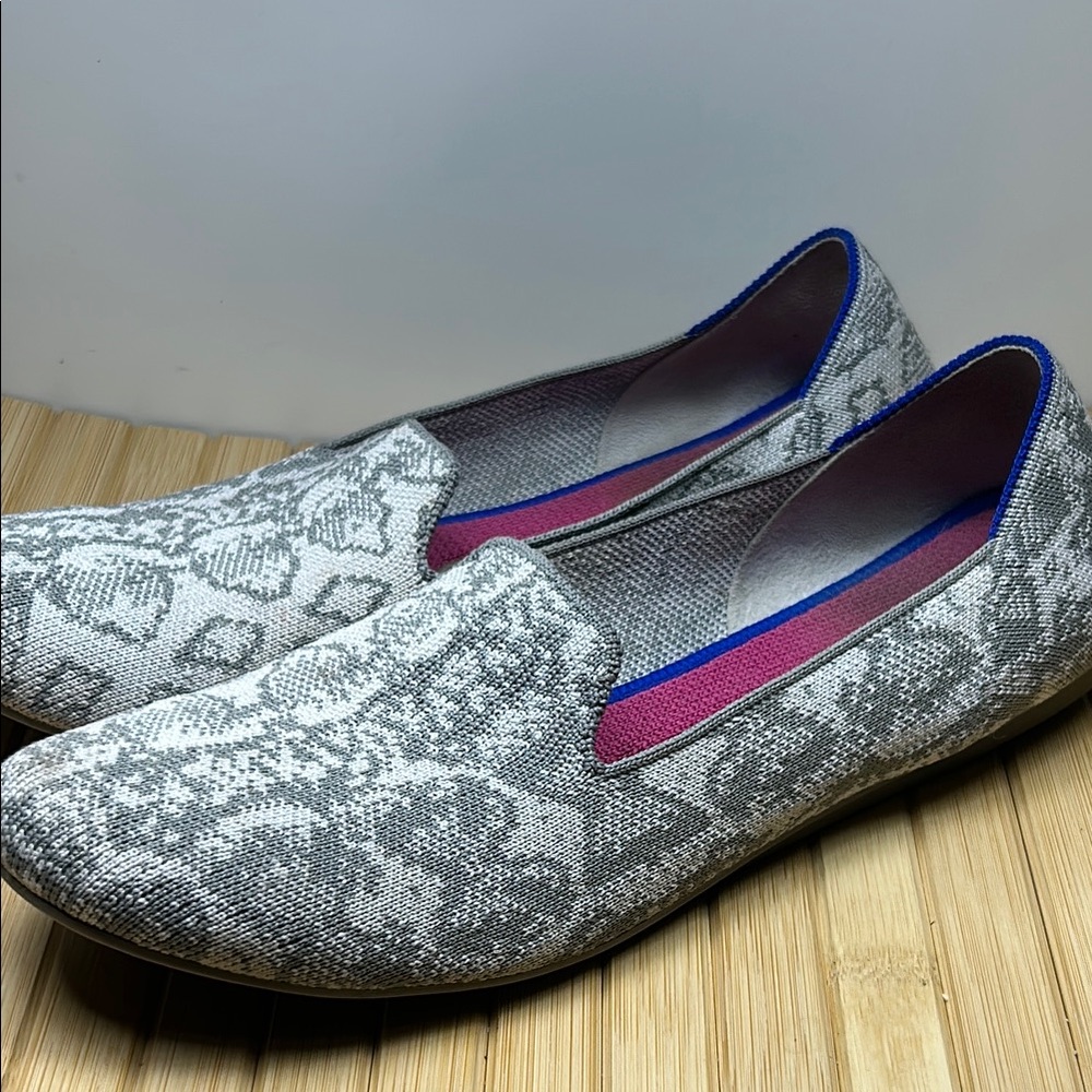 Rothy's Gray and Blue Women's Loafers
